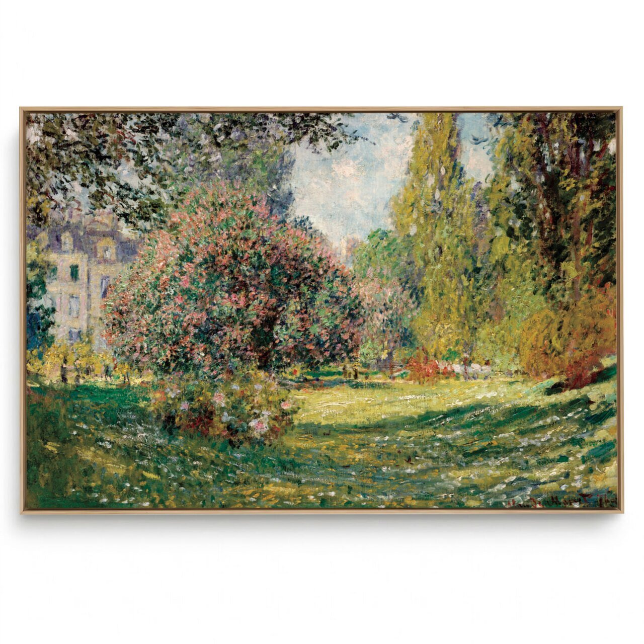Quadro Decorativo Reprodução Pintores Claude Monet - The Parc Monceau 1876