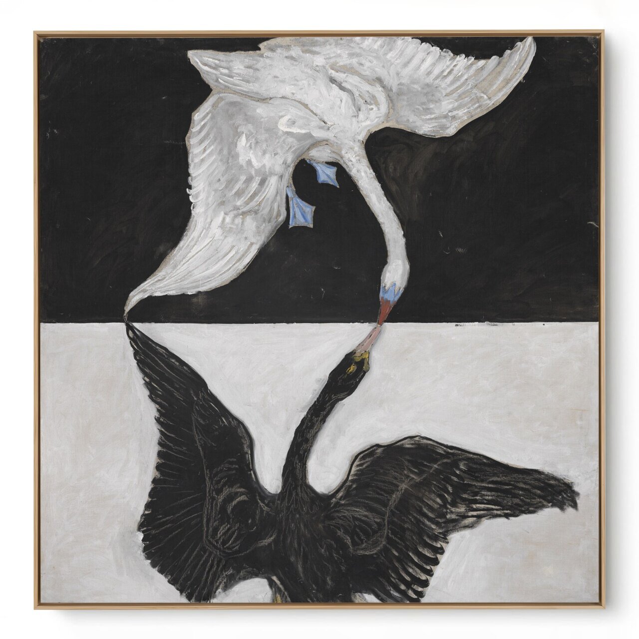 Quadro Decorativo Reprodução Hilma af Klint O Cisne No 1