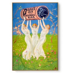 Quadro Decorativo Reprodução Pintores - Leonetto Capiello - Pink Pills 1910