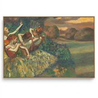 Quadro Decorativo Reprodução Pintores - Edgar Degas - Quatro Dançarinas