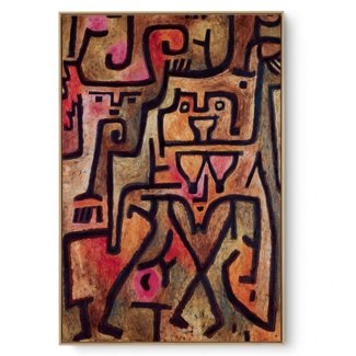Quadro Decorativo Reprodução Pintores - Paul Klee - Forest Witches