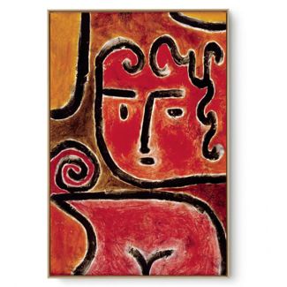 Quadro Decorativo Reprodução Pintores - Paul Klee - Hot-Blooded Girl