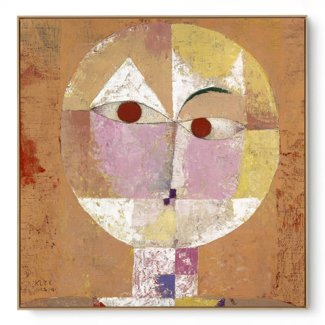 Quadro Decorativo Reprodução Pintores Paul Klee - Senecio