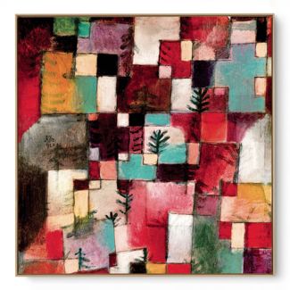 Quadro Decorativo Reprodução Pintores Paul Klee - Red Green And Violet