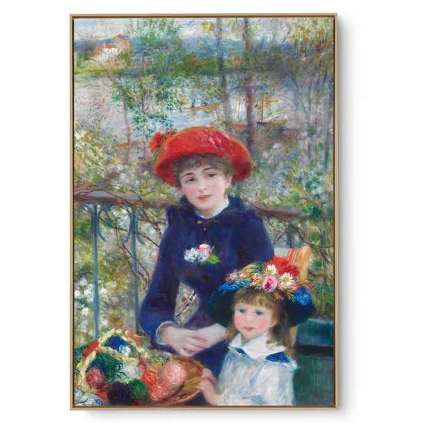 Quadro Decorativo Reprodução Pintores - RENOIR - Duas Irmãs