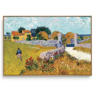 Quadro Decorativo Reprodução Pintores - Van Gogh Quinta Na Provença 1888