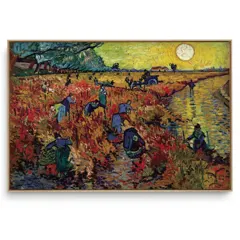 Quadro Decorativo Reprodução Pintores - Vincent Van Gogh The Red Vineyard 1888