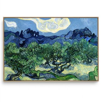 Quadro Decorativo Reprodução Pintores - Van Gogh - As Oliveiras 1889