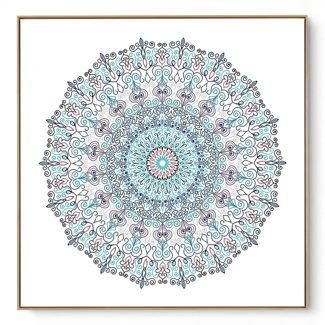 Quadro Decorativo Mandala Azul II
