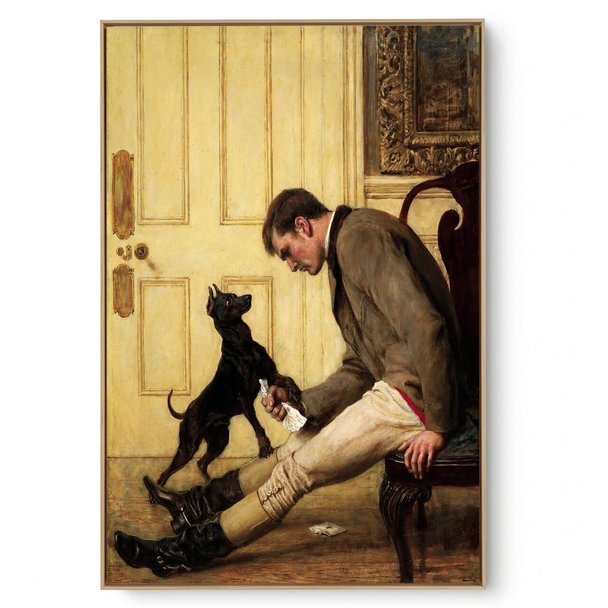 Quadro Decorativo Reprodução Pintores Briton Rivière III
