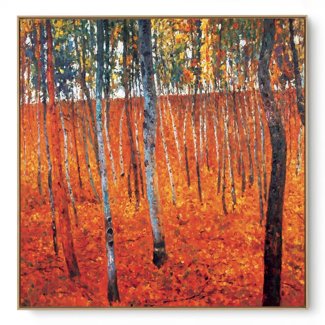 Quadro Decorativo Reprodução Pintores - Klimt - Beech Forest