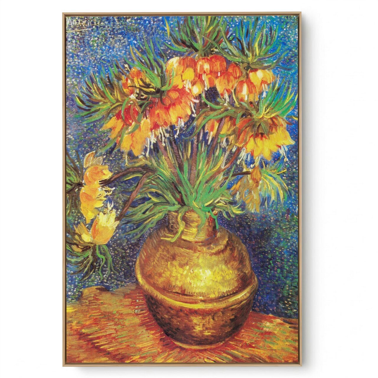 Quadro Decorativo Reprodução Pintores - Van Gogh - Vaso de Cobre 1887
