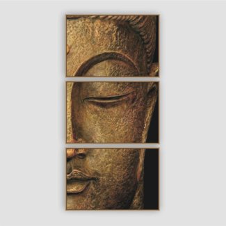 Quadro Decorativo Composição Trio Buda Vertical