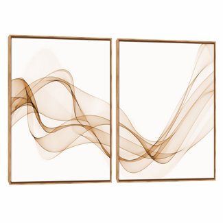 Quadro Decorativo Composição Duplo Nuance Onda