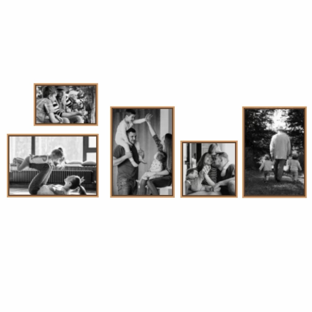 Quadro Decorativo Personalizado Composição Linear com Sua Foto