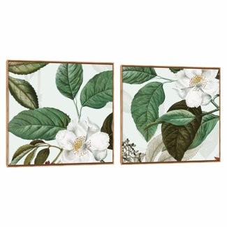 Quadro Decorativo Composição Duplo Camélia