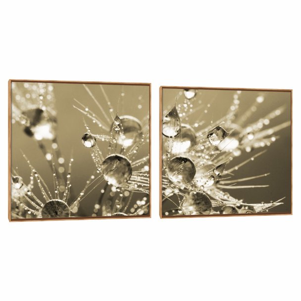 Quadro Decorativo Composição Duplo Orvalho Cristal