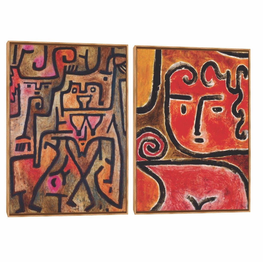 Quadro Decorativo Composição Duplo Paul Klee