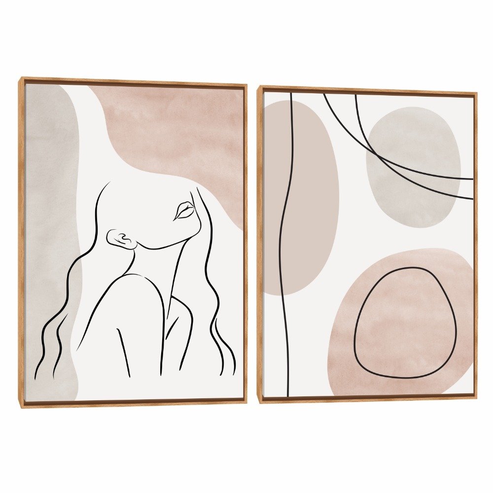 Quadro Decorativo Composição Duplo Slim