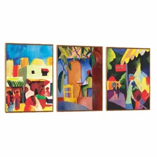 Quadro Decorativo Composição Trio August Macke