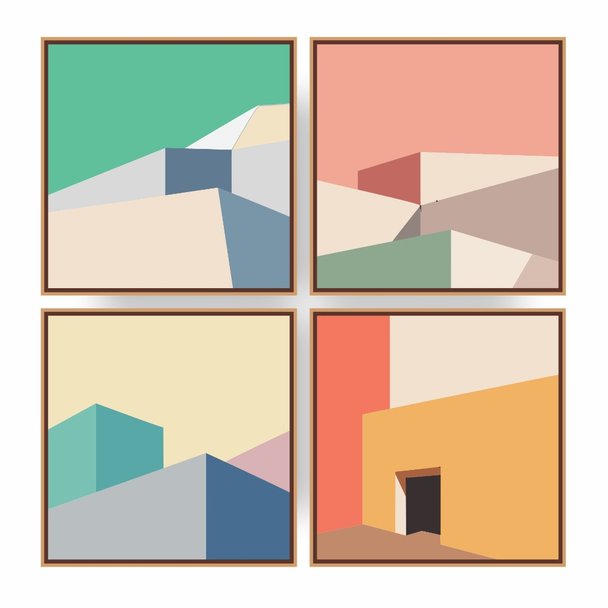 Quadros Decorativos Composição Cubos