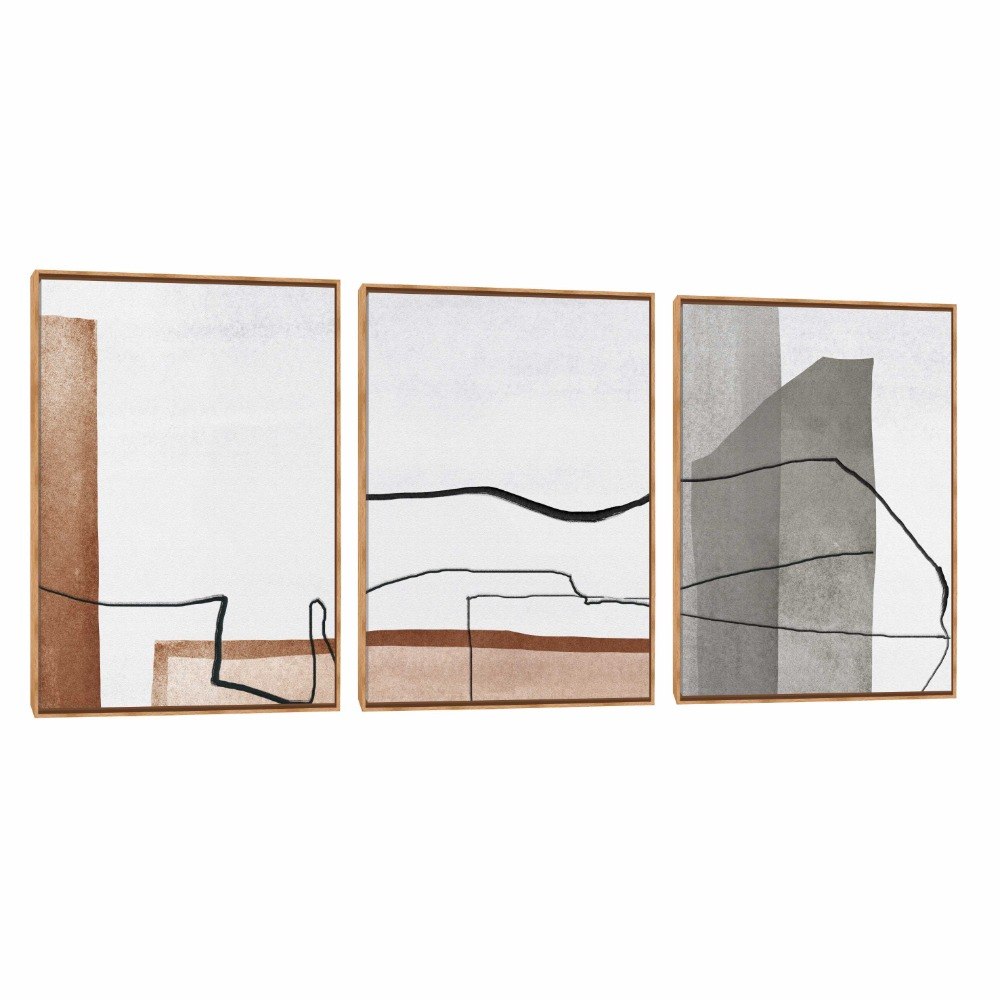 Compre Quadro Decorativo Composição Trio Contemporâneo - Decora Online