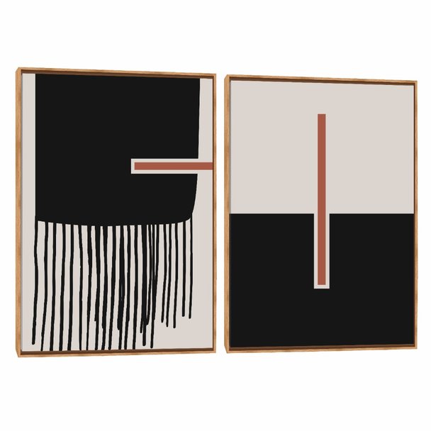 Quadro Decorativo Composição Duplo Conceito