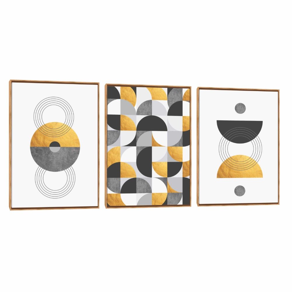 Quadro Decorativo Composição Trio Bauhaus II