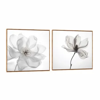 Quadro Decorativo Composição Duplo Camélia Elegance