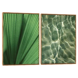 Quadro Decorativo Composição Duplo Esmeralda Natura