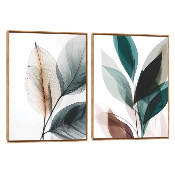 Quadro Decorativo Composição Duplo Folha FB