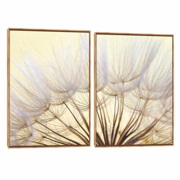 Quadro Decorativo Composição Duplo Suave Ao Vento