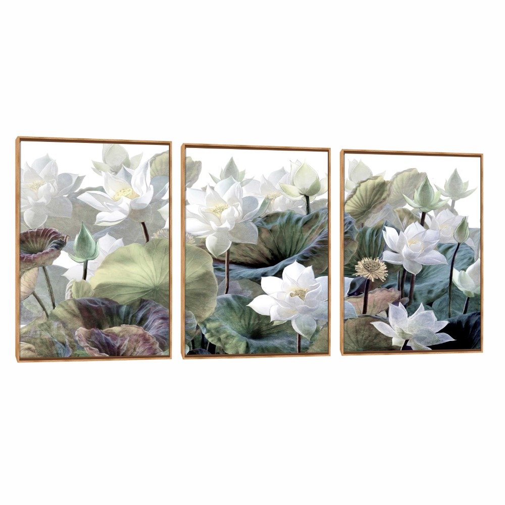 Quadro Decorativo Composição Flor Branca
