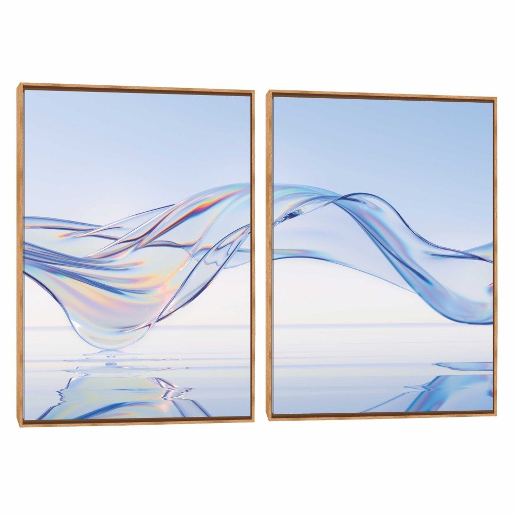 Quadro Decorativo Composição Duplo Cristal AZ