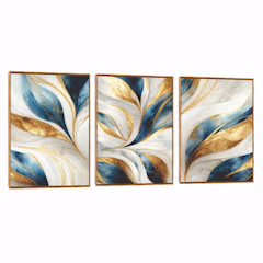 Quadro Decorativo Composição Trio Mescla Perola