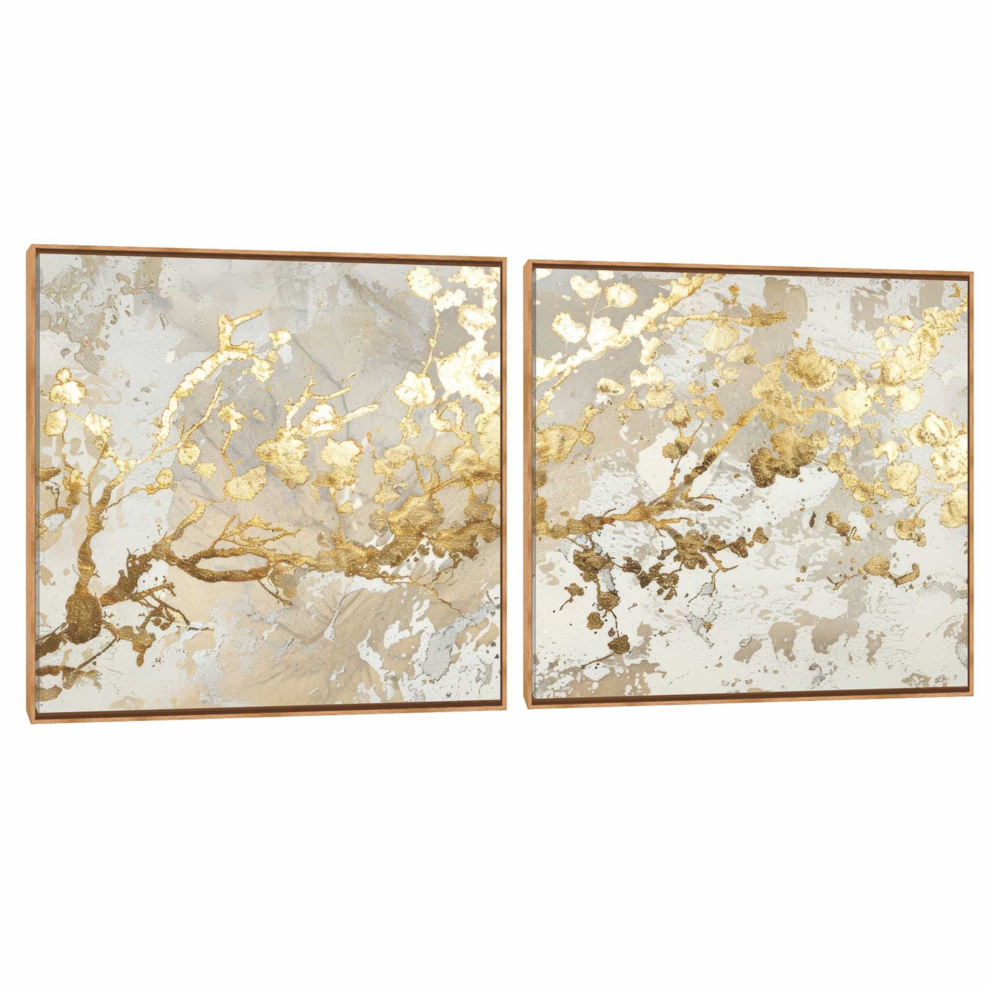 Quadro Decorativo Composição Duplo Travertino