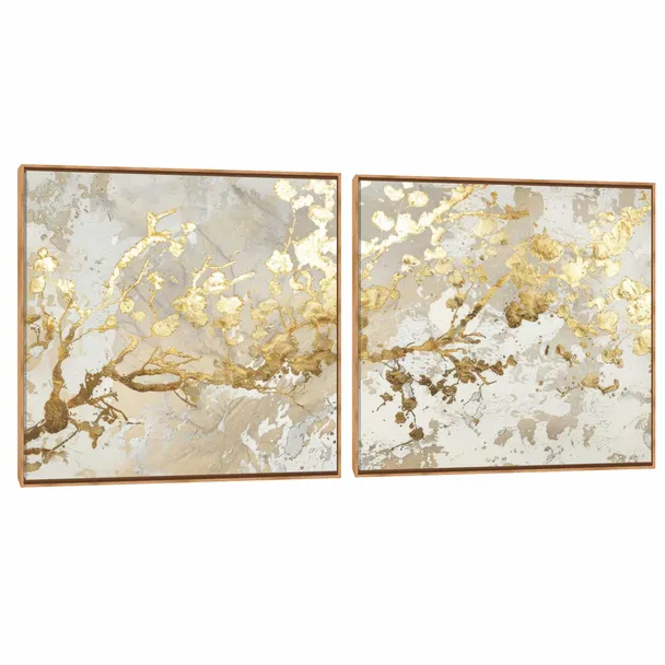 Quadro Decorativo Composição Duplo Travertino
