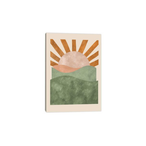 Quadro Outlet - Abstrato Retro II 45x30cm Borda Infinta - 30% Off