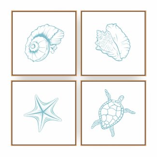 Quadro Decorativo Composição Serie Marinha I