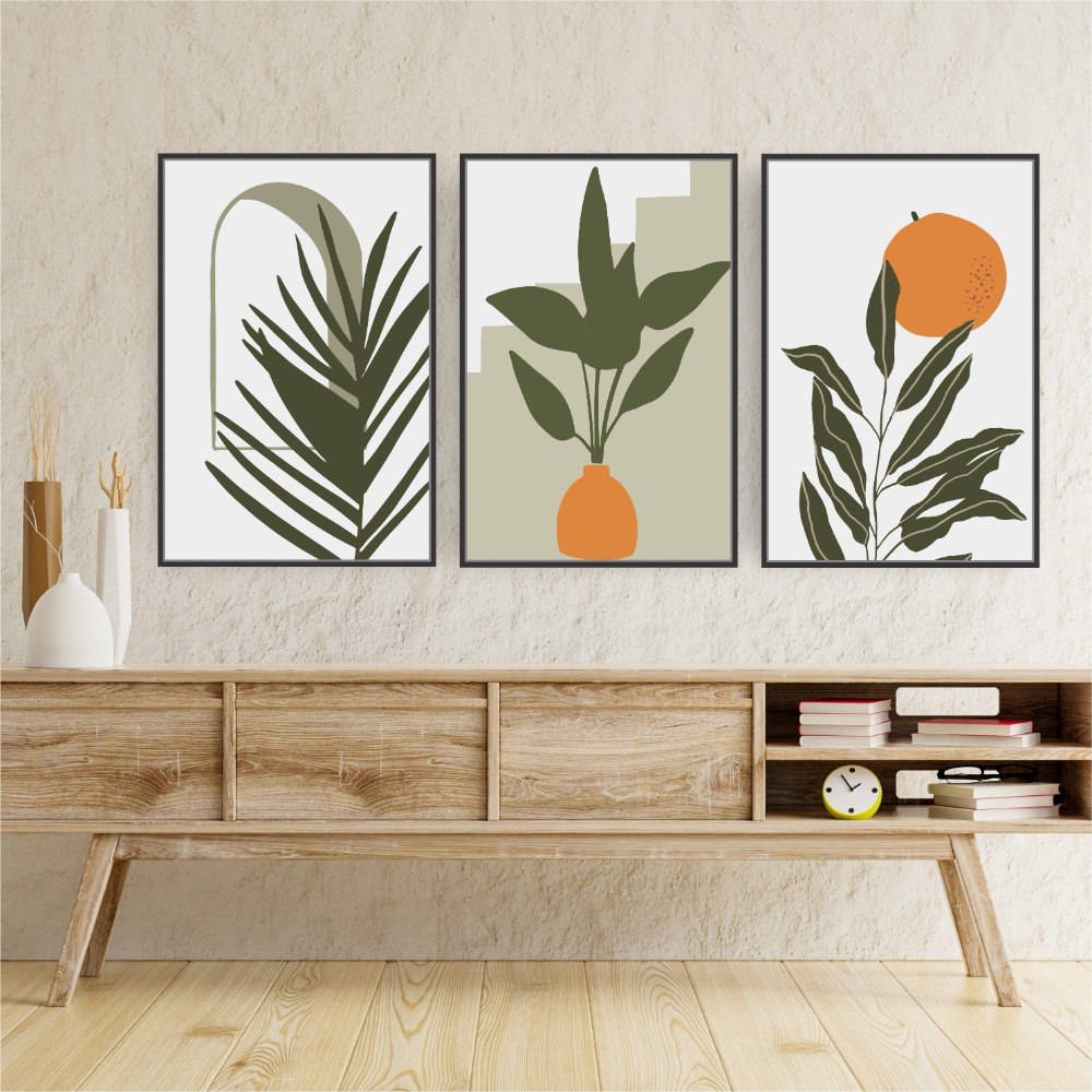 Compre Quadro Decorativo Composição Trio Mn17 - Decora Online