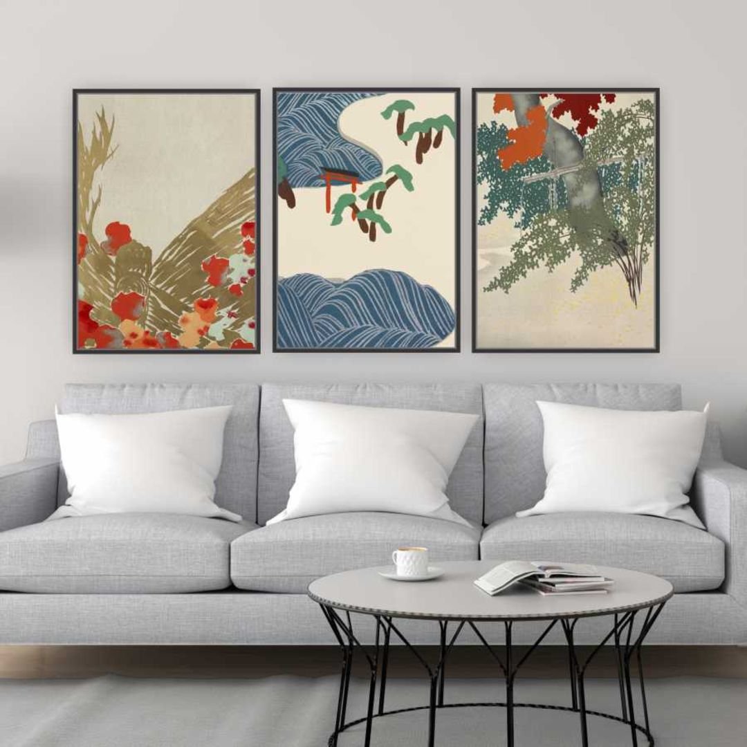 Quadro Decorativo Trio Kamisaka