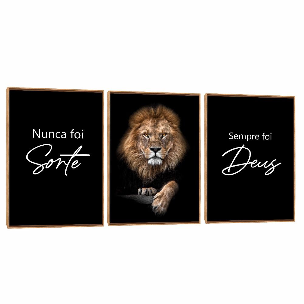 Quadro Decorativo Composição Trio Sempre Foi Deus 