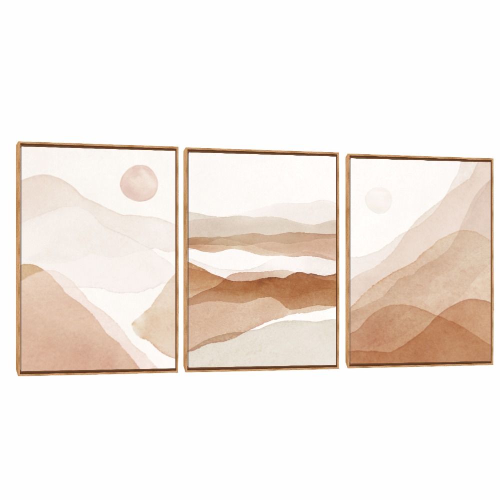 Quadro Decorativo Composição Terracota