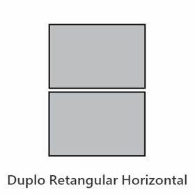 Quadro Duplo Retangular Horizontal