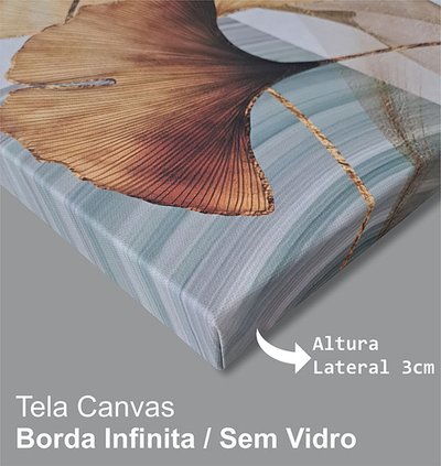 Quadro canvas borda infinita