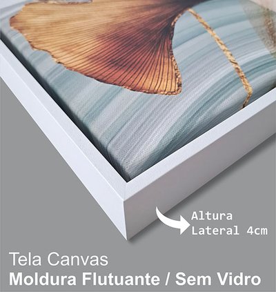Quadro Canvas Moldura Branca